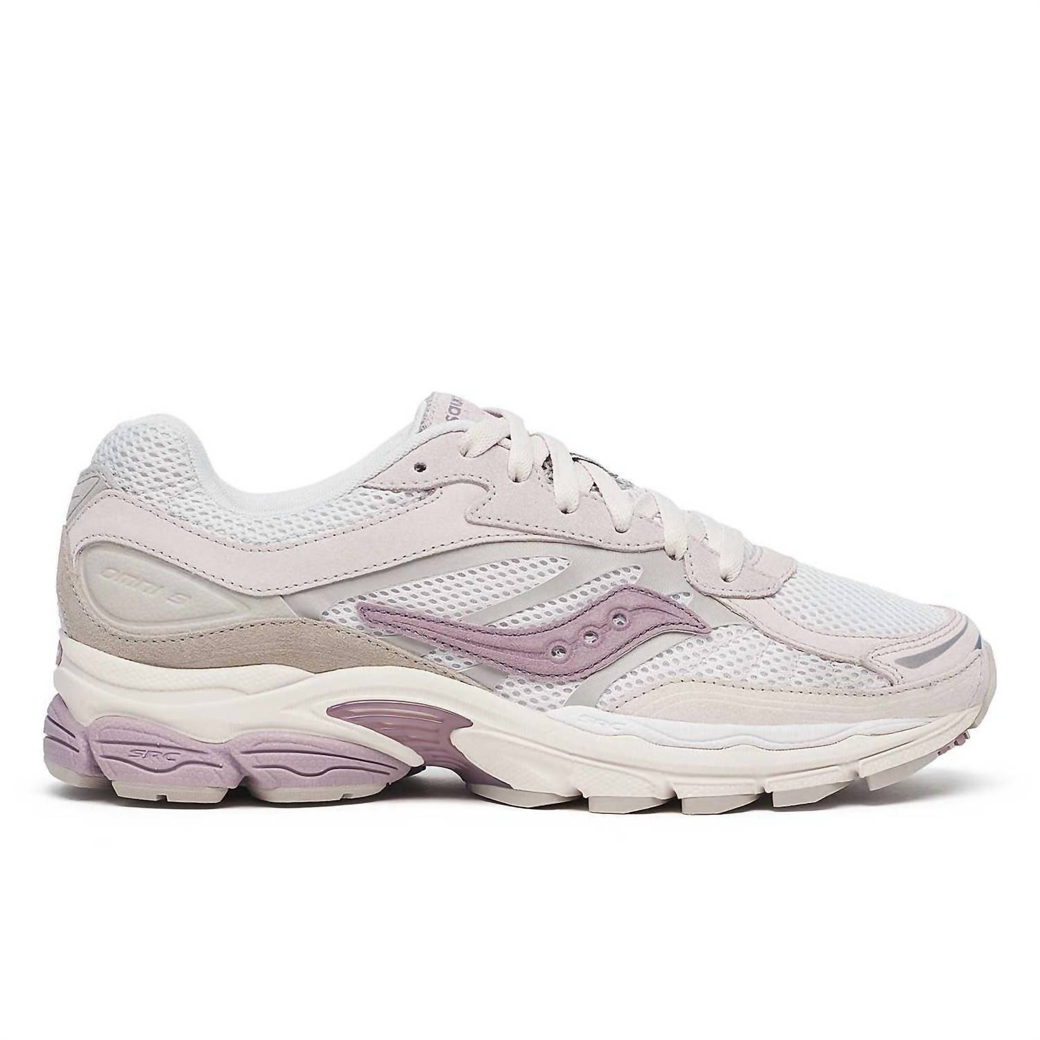 New Saucony Unisex Progrid Omni 9 Shoes In Light Gray/Lilac